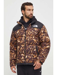 Pernata jakna The North Face Lhotse Jacket za muškarce, boja: smeđa, za zimu, oversize, NF0A3Y23OS31