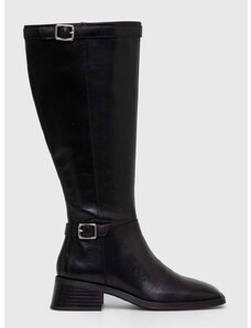 Kožne kaubojske čizme Vagabond Shoemakers BLANCA za žene, boja: crna, s debelom potpeticom, 5617.101.20