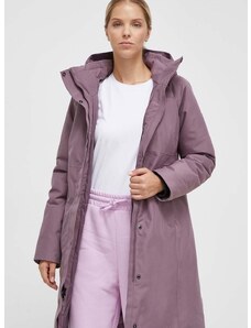 Pernata jakna Marmot Chalsea za žene, boja: ljubičasta, za zimu