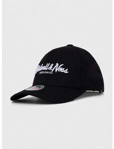 Kapa sa šiltom s dodatkom vune Mitchell&Ness boja: crna, s aplikacijom