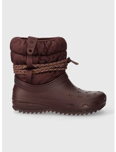 Čizme za snijeg Crocs Classic Neo Puff Luxe Boot boja: bordo, 207312