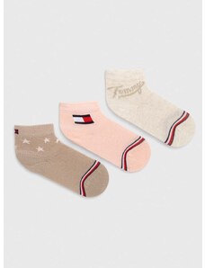 Dječje čarape Tommy Hilfiger 3-pack boja: ružičasta