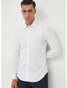 Košulja Pepe Jeans COVENTRY za muškarce, boja: bijela, slim, s klasičnim ovratnikom