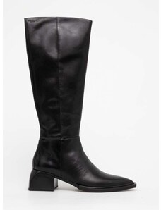 Kožne čizme Vagabond Shoemakers VIVIAN za žene, boja: crna, s debelom potpeticom, 5453.101.20