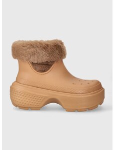 Čizme za snijeg Crocs Stomp Lined Boot boja: smeđa, 208718