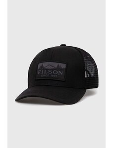 Kapa sa šiltom Filson Logger Mesh Cap boja: crna, s aplikacijom, FMACC0044