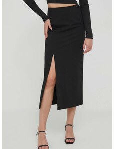 Suknja Sisley boja: crna, maxi, ravna