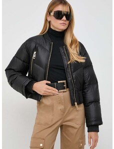 Dječja pernata bomber jakna MICHAEL Michael Kors za žene, boja: crna, za zimu, oversize