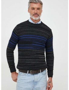 Pulover s dodatkom vune Sisley za muškarce, boja: siva