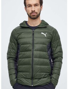 Pernata jakna Puma za muškarce, boja: zelena