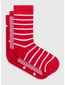 Čarape Pepe Jeans 3-pack za žene, boja: crvena