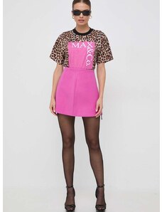 Vunena suknja MAX&Co. boja: ružičasta, mini, pencil