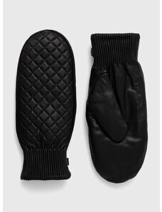 Kožne rukavice Emu Australia za žene, boja: crna