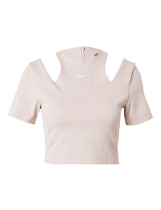 Nike Sportswear Majica taupe siva / bijela