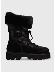 Kožne cipele za snijeg Blauer Eva za žene, boja: crna, F3EVA06.LEA