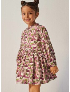 Dječja haljina Mayoral boja: ljubičasta, mini, širi se prema dolje