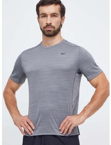 Majica kratkih rukava za trening Reebok Motionfresh Athlete boja: siva, melanž