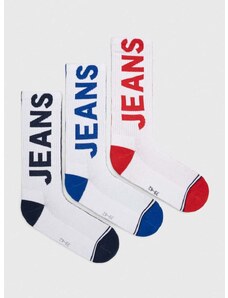 Čarape Tommy Jeans 3-pack boja: bijela