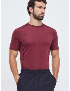Majica kratkih rukava za trening Reebok boja: bordo, bez uzorka
