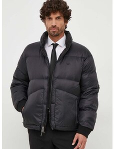 Dvostrana pernata jakna Emporio Armani za muškarce, boja: crna, za zimu