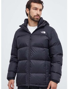 Pernata jakna The North Face za muškarce, boja: crna, zimu