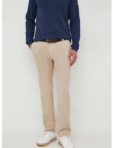 Pamučne hlače Calvin Klein Jeans boja: bež, chinos kroj