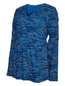 MAMALICIOUS Majica 'Costa' mornarsko plava / kraljevsko plava / bež siva