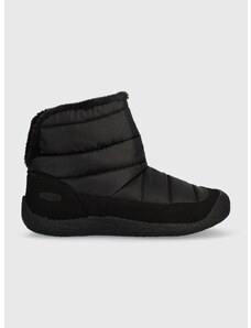 Cipele Keen Howser Fold Down za žene, boja: crna, sa srednje toplom podstavom