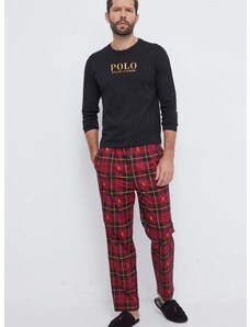 Pamučna pidžama Polo Ralph Lauren s uzorkom