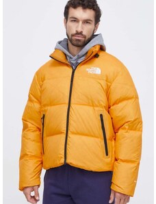 Pernata jakna The North Face za muškarce, boja: žuta, za zimu