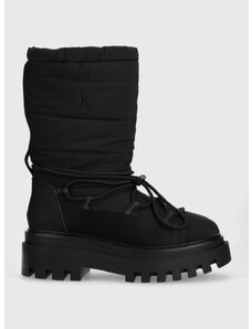 Čizme za snijeg Calvin Klein Jeans FLATFORM SNOW BOOT NYLON WN boja: crna, YW0YW01146