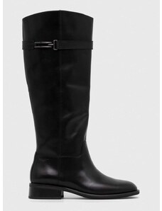 Kožne čizme Vagabond Shoemakers SHEILA za žene, boja: crna, ravni potplat, 5635.101.20