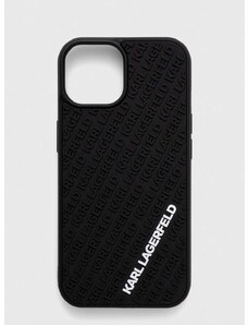 Etui za telefon Karl Lagerfeld iPhone 15 6.1 boja: crna