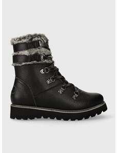 Čizme za snijeg od brušene kože Roxy boja: crna