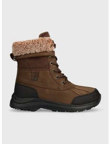 Cipele od brušene kože UGG Adirondack Boot III Tipped za žene, boja: smeđa, ravni potplat, sa srednje toplom podstavom, 1143845