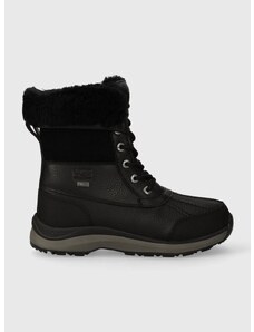 Cipele UGG Adirondack Boot III za žene, boja: crna, ravni potplat, s toplom podstavom, 1095141