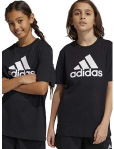 Dječja pamučna majica kratkih rukava adidas U BL boja: crna, s tiskom