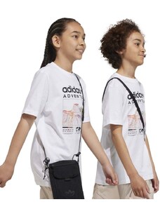 Dječja pamučna majica kratkih rukava adidas Originals boja: bijela, s tiskom