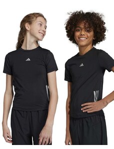Dječja majica kratkih rukava adidas U RUN 3S boja: crna, s uzorkom
