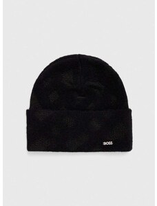 Kapa s dodatkom vune BOSS boja: crna