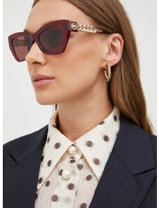 Sunčane naočale Michael Kors za žene, boja: bordo