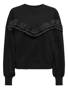 ONLY Sweater majica 'THEA' crna / srebro