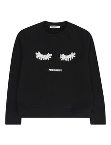 PATRIZIA PEPE Sweater majica siva / crna / bijela