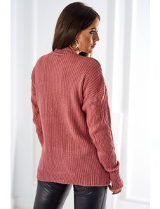 Kesi Over-the-head sweater with fashionable dark pink fabric