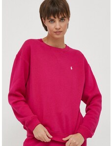 Dukserica Polo Ralph Lauren za žene, boja: ružičasta, bez uzorka