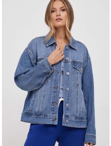 Traper jakna Dkny za žene, za prijelazno razdoblje, oversize