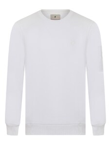 DENIM CULTURE Sweater majica 'Bret' bijela