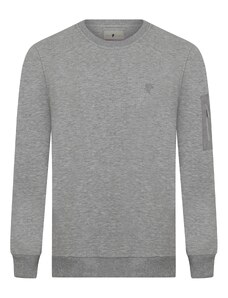 DENIM CULTURE Sweater majica 'Bret' siva melange