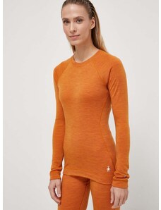 Funkcionalna majica dugih rukava Smartwool Classic Thermal Merino boja: narančasta