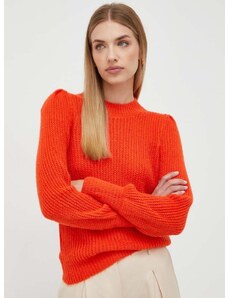 Pulover s dodatkom vune Morgan za žene, boja: narančasta, lagani